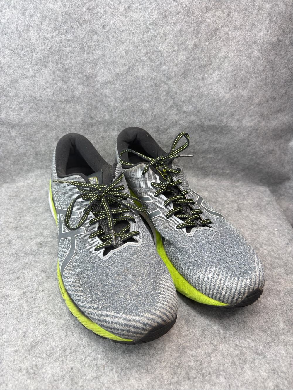 ASICS GT-2000 10 Running Shoes Men’s 13 Gray Lime Green 1011B185 FlyteFoam